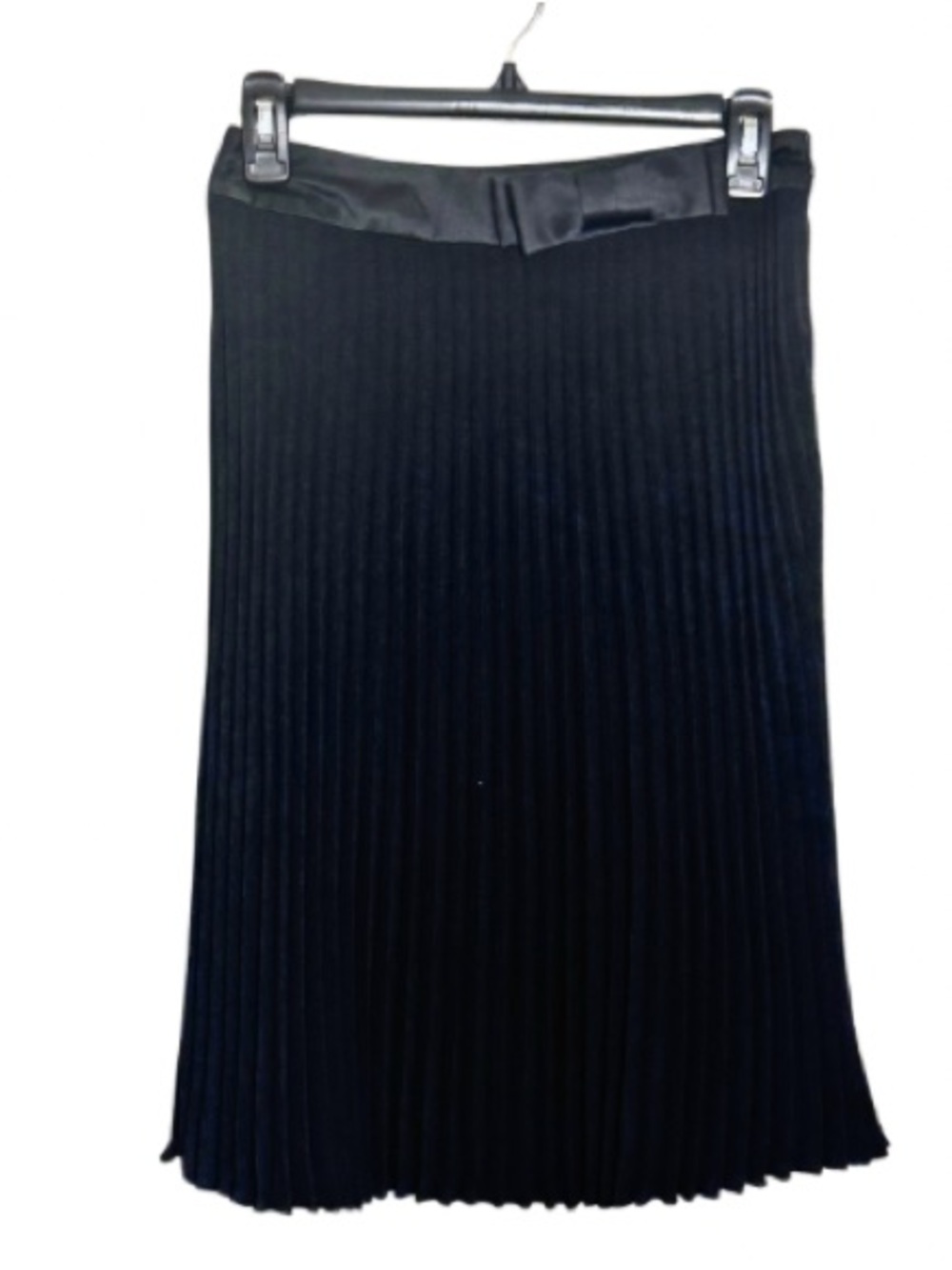 Bianca Nygard NWT Black Pleated Mini Skirt with Bow Size 4 Cutecore Office Party